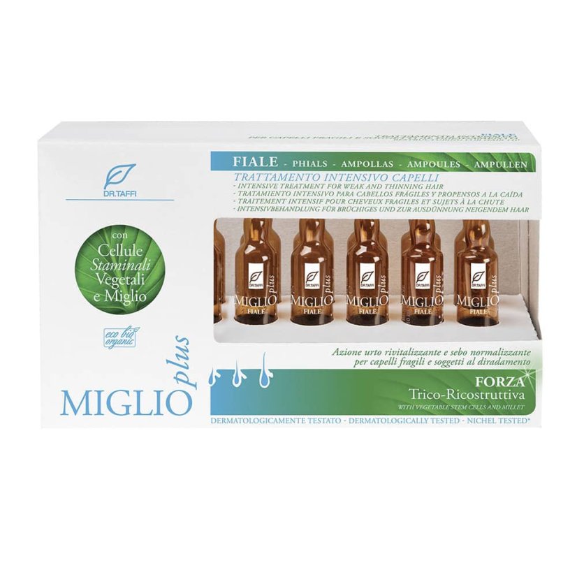 Intenzivní kůra pro křehké vlasy Miglio Plus 12x10 ml