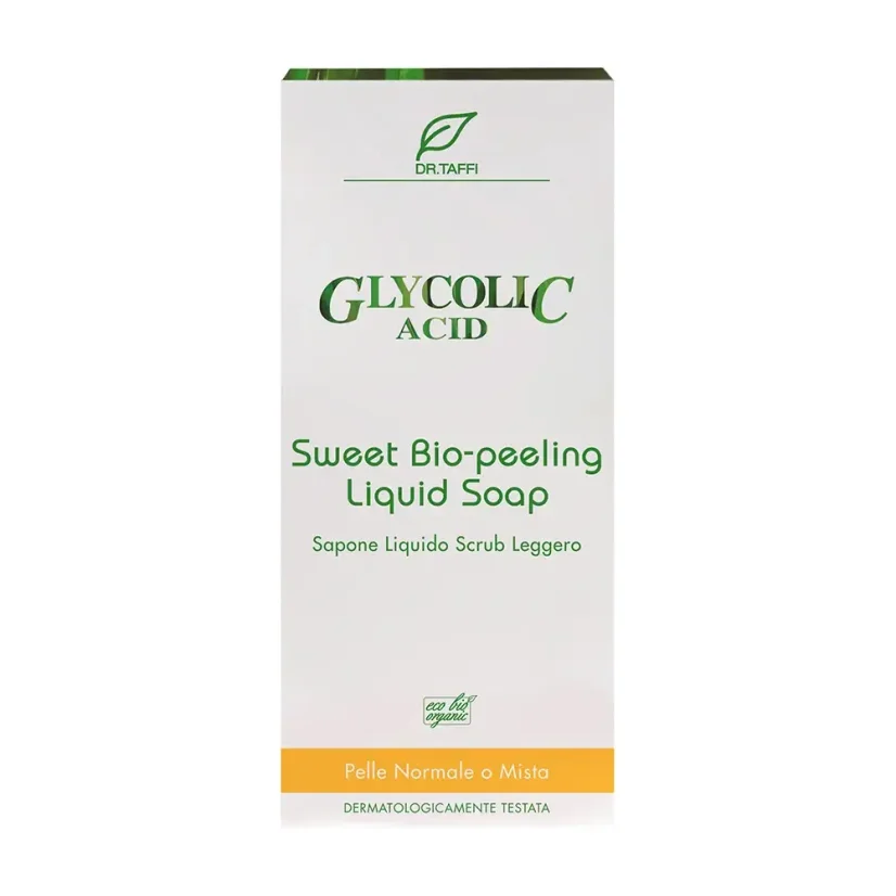 Sladké bio-peelingové tekuté mýdlo 250 ml
