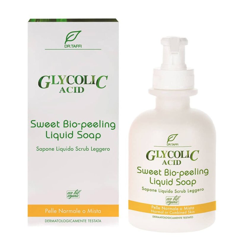 Sladké bio-peelingové tekuté mýdlo 250 ml