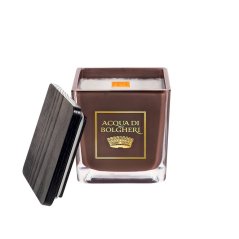 Sójová vonná svíčka Terre di Toscana 200 g – otevřená s dřevěným víčkem